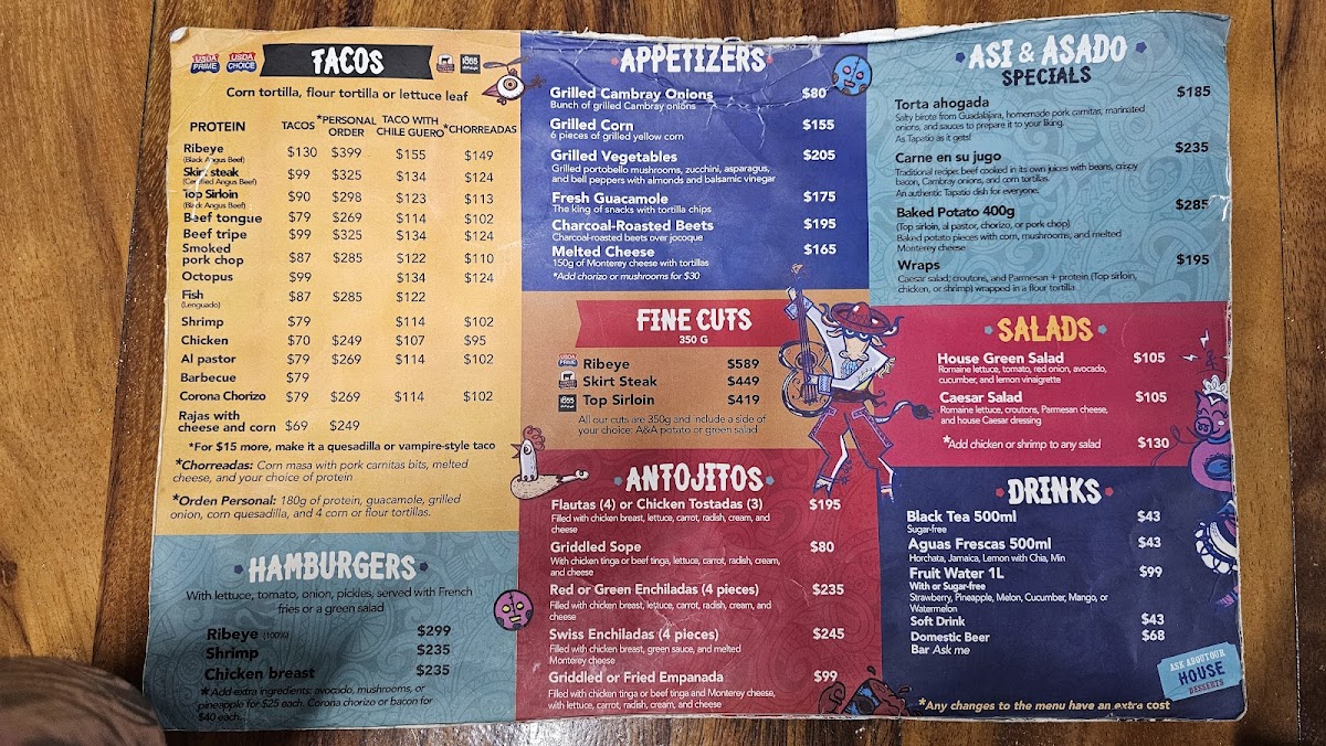 Así y Asado Menu - Image 2