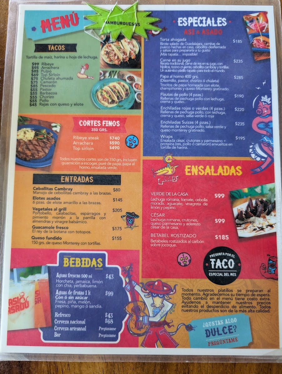 Así y Asado Menu - Image 4